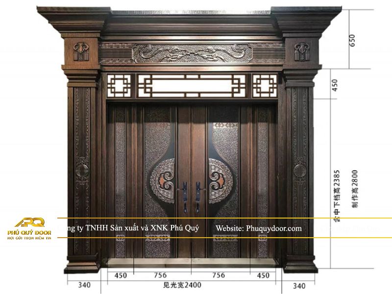 giá cửa thép nhập khẩu PQ-2120 Phú Quý Door