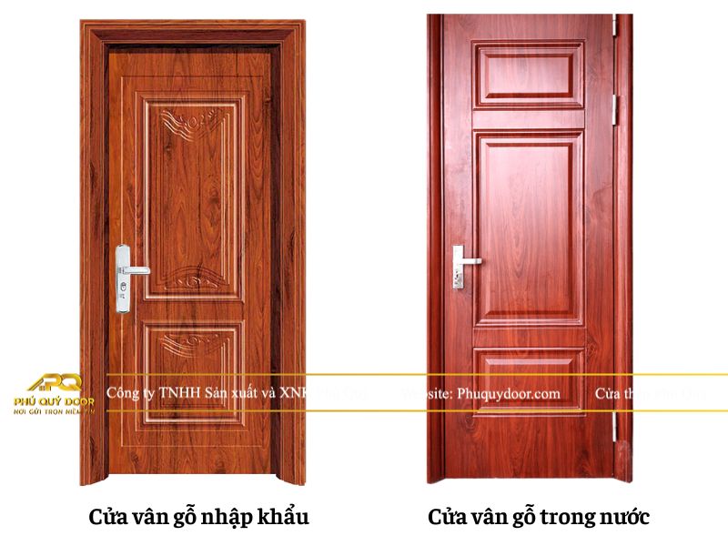 so sánh cửa thép vân gỗ trong nước và cửa thép vân gỗ nhập khẩu