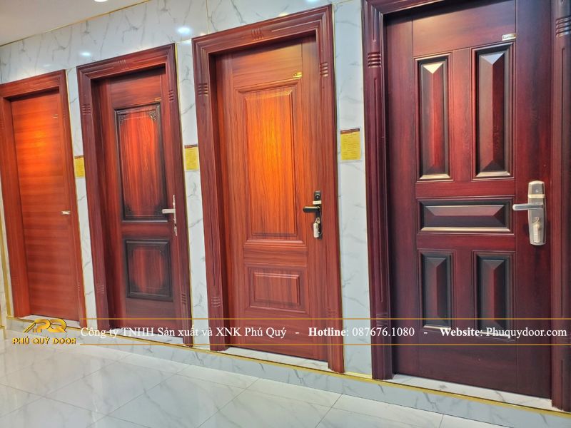 mẫu cửa thông phòng vân gỗ nhập khẩu Phú Quý Door