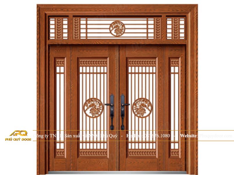 mẫu cửa thép tân cổ điển Phú Quý Door